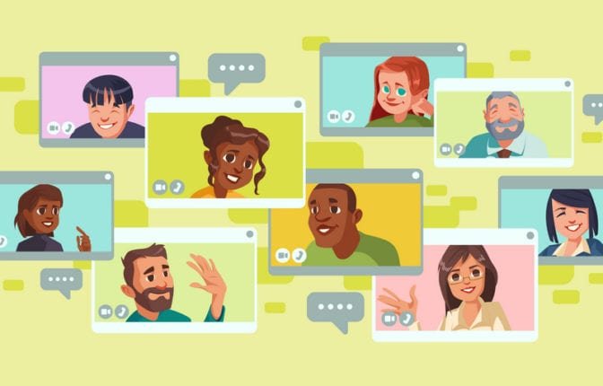 Virtual event eventspedia Video conference screen